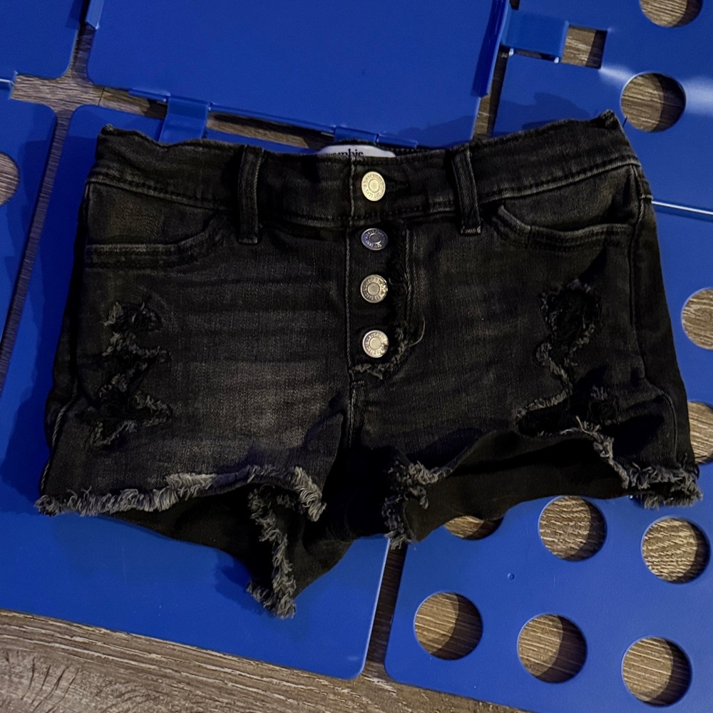 Abercrombie Kids Black Jean Shorts